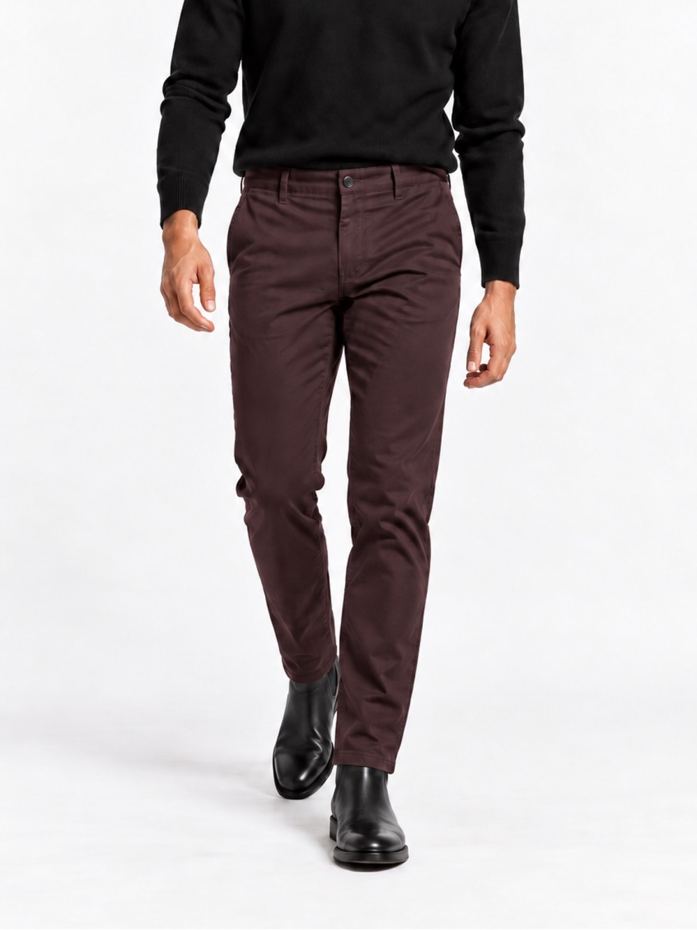 Frank & Oak Brunswick Slim Burgundy Chino Pants Men’s 34x34 Like New